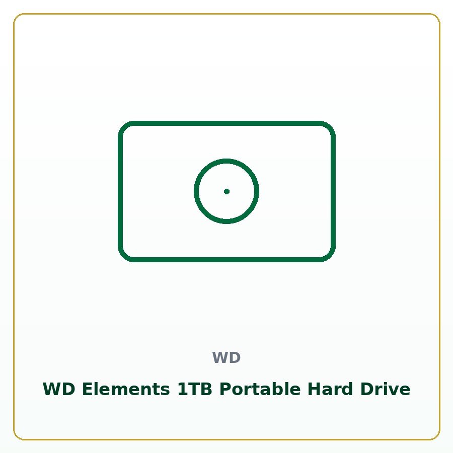 WD Elements 1TB Portable Hard Drive